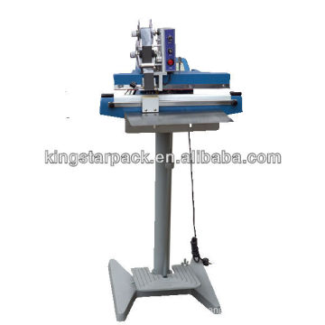 PFS-F450 Pedal sealing machine with ink ribbon printing